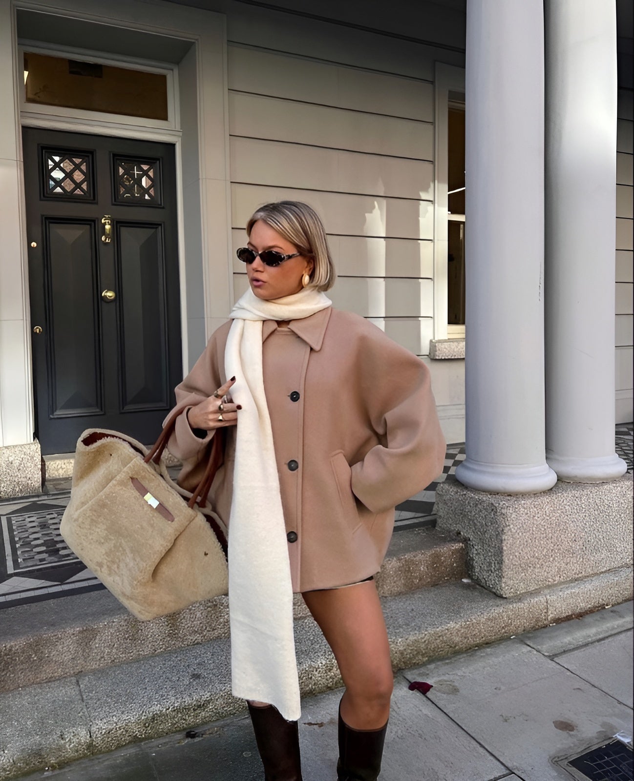 Lizzy Stilfuld Oversized uldfrakke