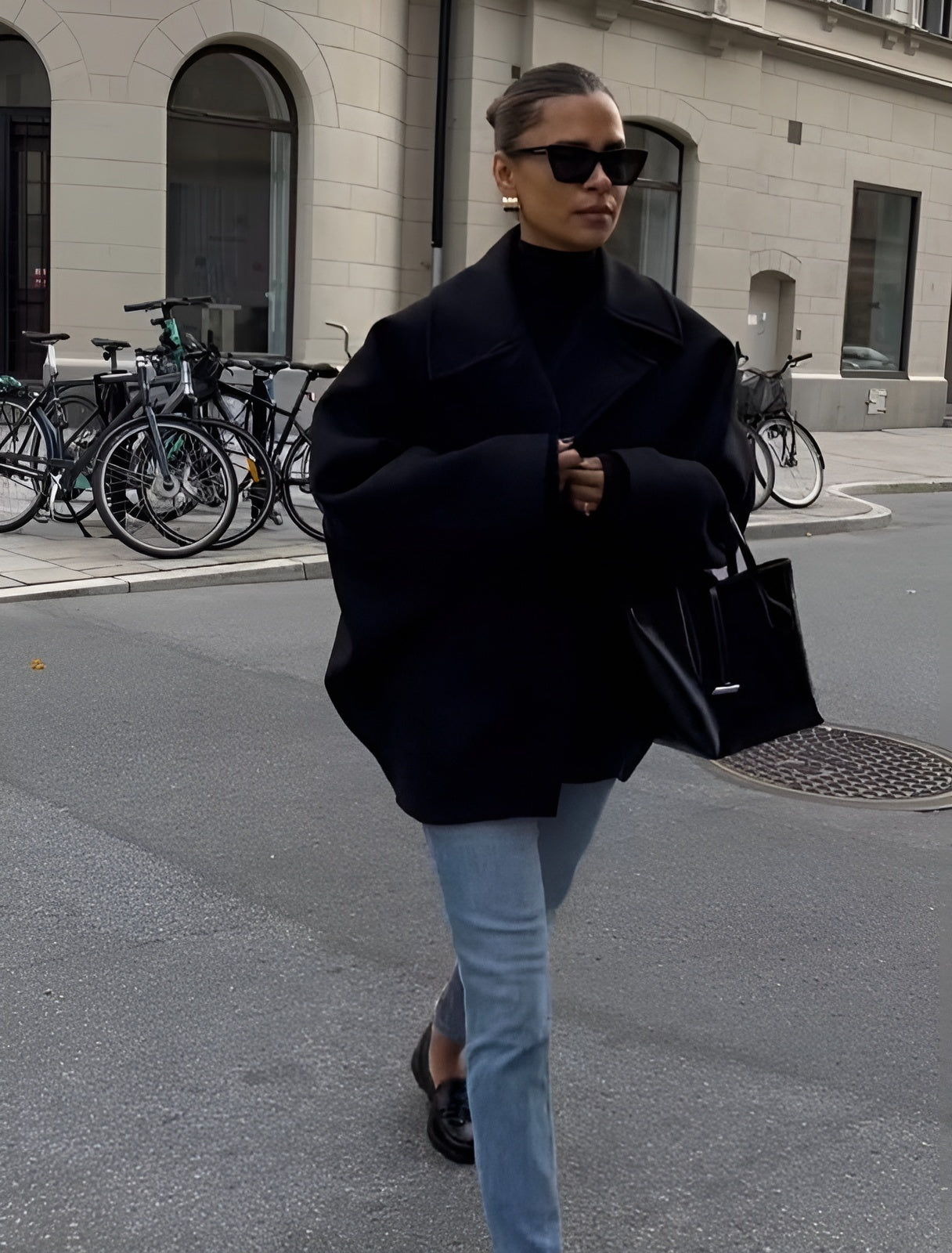 Lizzy Stilfuld Oversized uldfrakke