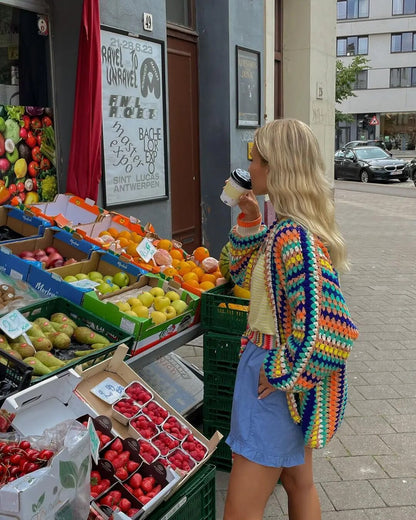 Billie - Hæklet Boho Cardigan